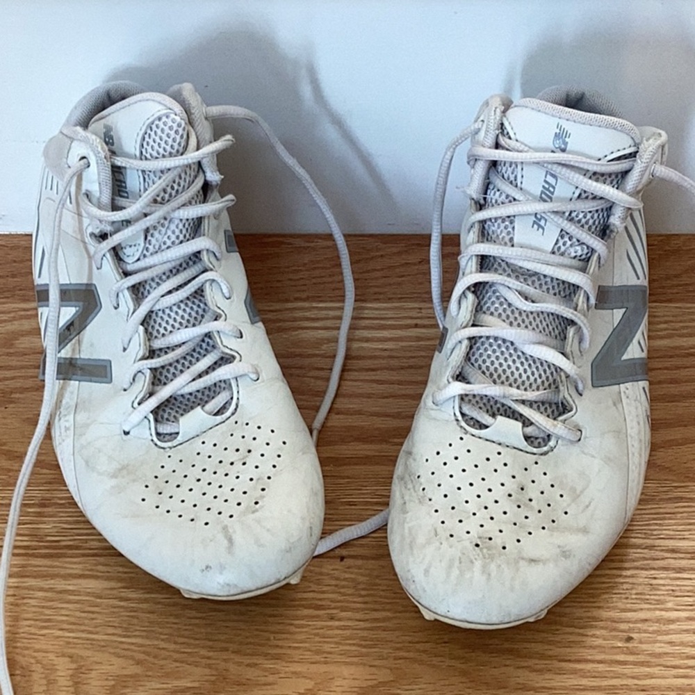 New Balance White and Gray Athletic Shoes